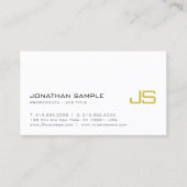 Stijlvol goudmonogram in Modern Luxury Trendy Visitekaartje (Voorkant)