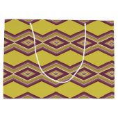 Stijlvol goudpatroon met Bourgogne Groot Cadeauzakje (Achterkant)