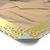 Stijlvol goudzilver lijst, aangepaste foto poster (Hoek)