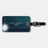 Stijlvol Greeny Plain Clean Bagagelabel (Voorkant horizontaal)