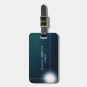 Stijlvol Greeny Plain Clean Bagagelabel (Voorkant verticaal)