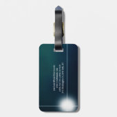 Stijlvol Greeny Plain Clean Bagagelabel (Achterkant verticaal)