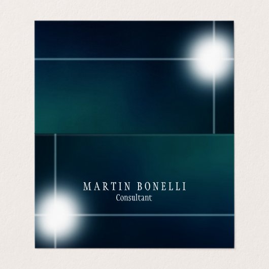 Stijlvol Greeny Plain Clean Visitekaartje (Buitenkant ongevouwen)