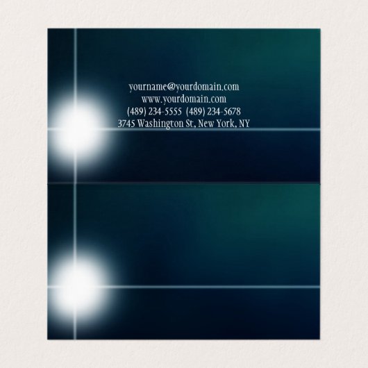 Stijlvol Greeny Plain Clean Visitekaartje (Binnenkant ongevouwen)