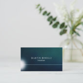 Stijlvol Greeny Plain Clean Visitekaartje (Staand voorkant)