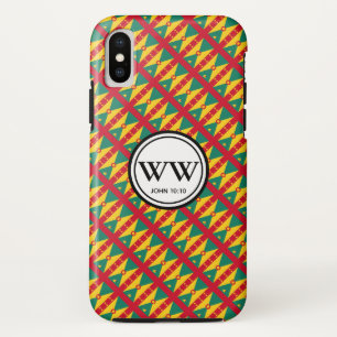 Stijlvol GRENADA CARRIACOU Monogram Abundant Leven Case-Mate iPhone Case