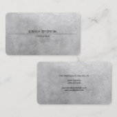 Stijlvol grijs, aantrekkelijk, tweeslachtig visitekaartje (Voorkant / Achterkant)