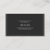 Stijlvol grijs aantrekkelijk Visitekaartje (Achterkant)