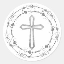 Stijlvol grijs Cross Boho Wreath Baptisme