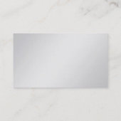 Stijlvol, grijs, eenvoudig, modern visitekaartje (Achterkant)