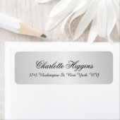 Stijlvol, grijs, elegant, uniek script etiket (Insitu)