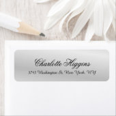 Stijlvol, grijs, elegant, uniek script etiket (Insitu)