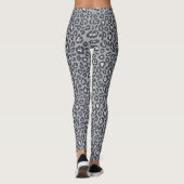 Stijlvol grijs lak printpatroon leggings (Achterkant)