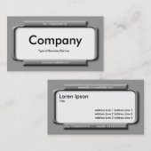 Stijlvol grijs paneel - Grijs (999999) Visitekaartje (Voorkant / Achterkant)
