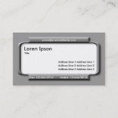 Stijlvol grijs paneel - Grijs (999999) Visitekaartje (Achterkant)