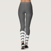 Stijlvol grijs werkstuk leggings (Achterkant)
