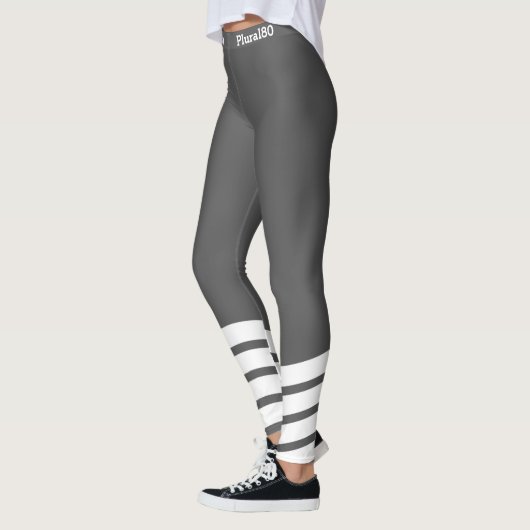 Stijlvol grijs werkstuk leggings (Links)
