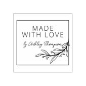 Stijlvol groen gepersonaliseerd handgemaakt door rubberstempel (Afrduk)