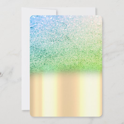 Stijlvol groen Glitter Diamonds Afstuderen Kaart (Achterkant)