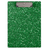 Stijlvol Groen Glitter Klembord (Voorkant)