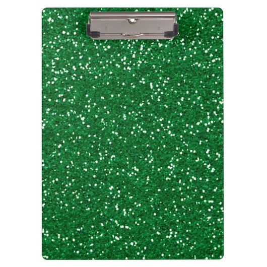 Stijlvol Groen Glitter Klembord (Voorkant)
