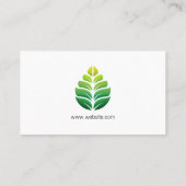 Stijlvol groen leboog-Logo | Landschap Visitekaartje (Achterkant)