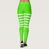 Stijlvol, groen, monogrammen werkout leggings (Achterkant)