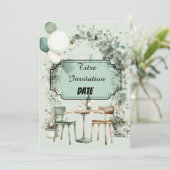 Stijlvol, groen ontwerp met bewerkbare titel en da kaart (Staand voorkant)