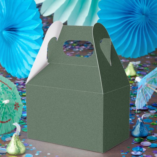 Stijlvol groen patroon luxe feestcadeau met dakran bedankdoosjes (Feest)