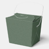 Stijlvol groen patroon luxe feestelijke verpakking bedankdoosjes (Voorkant)