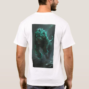 Stijlvol Groen Tiger Graphic T-shirt