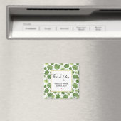 Stijlvol groen tropisch lantaarnpatroon magneet (Insitu (Vaatwasser))