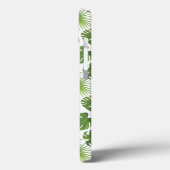 Stijlvol groen tropisch lederpatroon Case-Mate iPhone case (Achterkant / Links)