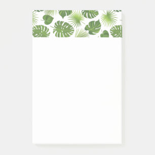 Stijlvol groen tropisch lederpatroon post-it® notes