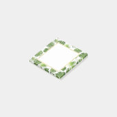 Stijlvol groen tropisch lederpatroon post-it® notes (Schuin)