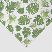Stijlvol groen tropisch lederpatroon tissuepapier (Detail)