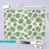 Stijlvol groen tropisch lederpatroon tissuepapier (Craft)