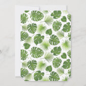 Stijlvol groen tropisch lederpatroon van afgelopen kaart (Achterkant)