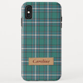 Stijlvol Groene Stof Pset Tartan Patroon Case-Mate iPhone Case (Achterkant)