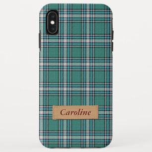 Stijlvol Groene Stof Pset Tartan Patroon iPhone XS Max Hoesje