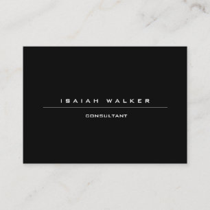 Stijlvol groot papier Uniek zwart-wit Visitekaartje