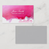 Stijlvol haar en maak de bruidsroze van de bruilof visitekaartje (Voorkant / Achterkant)