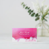 Stijlvol haar en maak de bruidsroze van de bruilof visitekaartje (Staand voorkant)