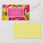 Stijlvol haar en make-up waterverf florale busines visitekaartje (Voorkant / Achterkant)