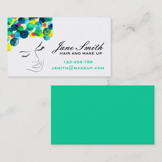 Stijlvol haar en stijlvol visitekaartje (Voorkant / Achterkant)