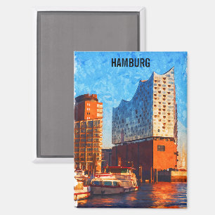 Stijlvol Hamburg Duitsland Elbphilharmonie Travel Magneet