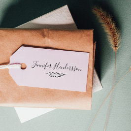 Stijlvol handgeschreven handgeschreven handtekenin rubberstempel