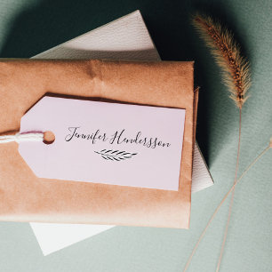 Stijlvol handgeschreven handgeschreven handtekenin rubberstempel