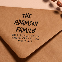 Stijlvol Handgeschreven Naam Modern Retouradres