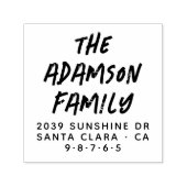 Stijlvol handgeschreven naam Modern retouradres Zelfinktende Stempel (Design)